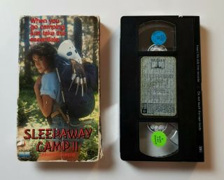 Sleepaway Camp 2 Unhappy Campers VHS 1988 OOP RARE Horror Cult Slasher HTF 3