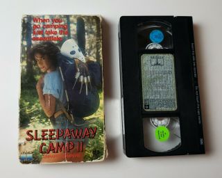 Sleepaway Camp 2 Unhappy Campers VHS 1988 OOP RARE Horror Cult Slasher HTF 4