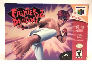 Nintendo 64 N64 Fighter Destiny 2 Box Only Authentic No Game Rare