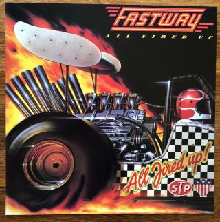 Fastway All Fired Up Rare Promo 12 X 12 Poster Flat 1984