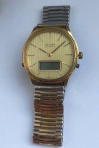Rare Avia Ana - Digi Gents Wristwatch Esa Y2 900.  231 For Spares Repair