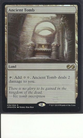 Ancient Tomb Foil - Ultimate Masters,  Nm.  Mtg
