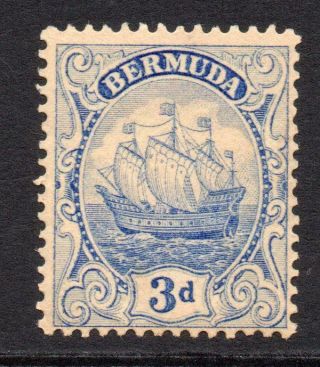 Bermuda Rare 3d Stamp (sg 83w) C1922 - 34 (age Tone)