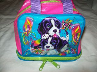Lisa Frank Vintage Rare 80s Stationery Dog Puppies Lunch Bag Tote Purse Box