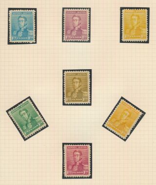 Rare Argentina Stamps 1895 119 $1.  20 San Martin Colour Trials Og,  Vf