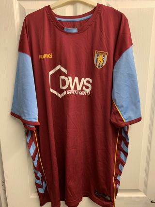 2005/2006 Aston Villa Fc Home Football Shirt 5xl Men’s Hummel Dws Rare Avfc