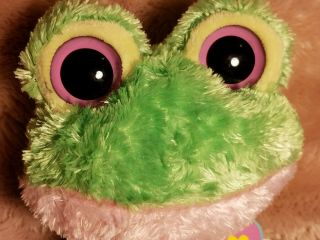 (Near) NMWT Rare 6 Inch TY Beanie Boo Frog 