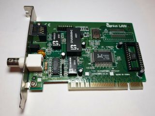 Rare Vintage Adapter Realtek Rtl8029as 10mbps Rj45/bnc Ethernet Pci Card