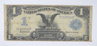 Rare 1899 Black Eagle $1.  00 Large Size Us Silver Certificate - Iconic Note 988