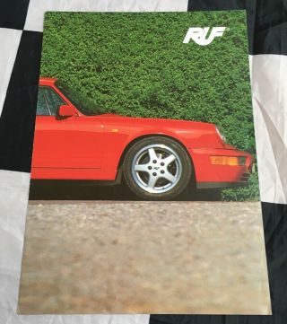 1990 Ruf Rad Porsche 964 Carrera 2 4 Sales Brochure Prospekt Ger Rare