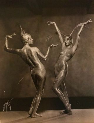 Rare - Grisha & Brona Risqué Dance Photo - Volpé 1930s Art Deco