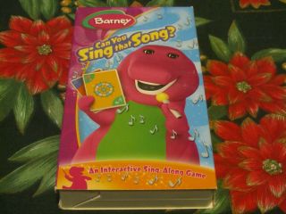 Rare Barney Vhs Can You Sing That Song? Educational Vg Baby Bop Bj 50 Min