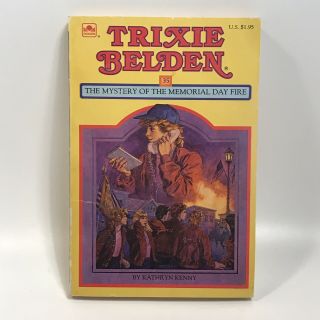 Trixie Belden 35 The Mystery Of The Memorial Day Fire Rare Pb Square Edition