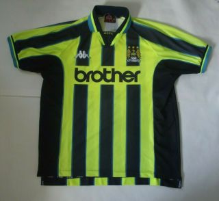 Manchester City 1998 1999 Away Shirt Rare Kappa (xl)