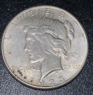1923 S Peace Silver Dollar $1 90 Rare Large Silver Us Coin