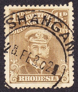 Rhodesia Shangani Dc Code C Before 2day,  Blank 2nd Digit In 2 Day Rated Extr Rare