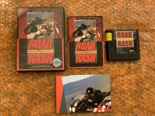 Road Rash (with Rare Poster / Sega Genesis,  1991)