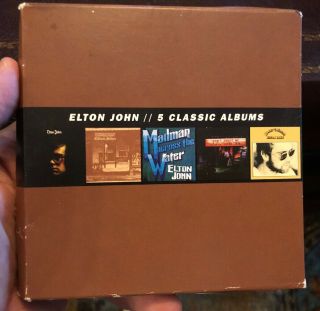 Elton John - 5 Classic Albums - 2013 5 Cd Box Set (rare) Discs In Cond