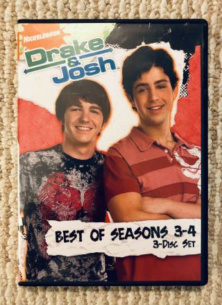 Drake & Josh Best Of Seasons 3 And 4 Dvd (nickelodeon Rare Out Of Print)
