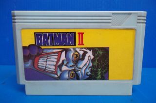 Rare Vintage Famiclone Batman Return Of The Joker Old Chip Famicom Nes Cartridge