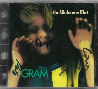 Rare Welcome Mat Gram Cd Signed By Band (1993)