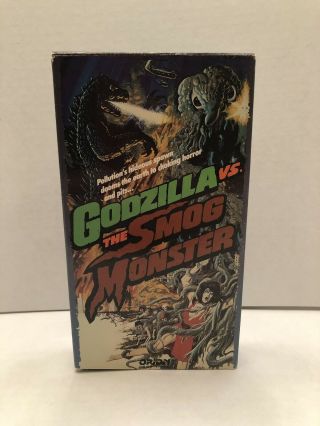 Godzilla Vs.  The Smog Monster (1971) Aip English Dub - Rare - Vhs