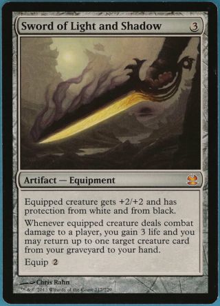 Sword Of Light And Shadow Modern Masters Spld Mythic Rare Card (34931) Abugames