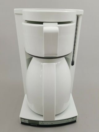 Krups Type 209 Coffee Maker White 10 Cup Thermal Carafe Made In Germany Rare