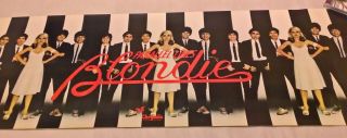 Blondie PROMO Very Rare 1978 PARALLEL LINES Poster LONG BANNER Debbie Harry PUNK 2
