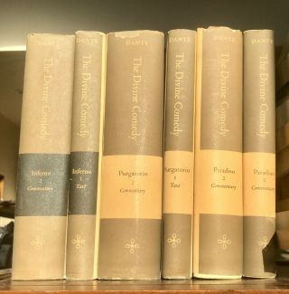 Dante The Divine Comedy Bollingen 6 Volumes Text & Commentary 1970 Rare