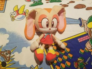 Rare Ge Great Eastern Sonic The Hedgehog Cream The Rabbit Plush Toy Doll