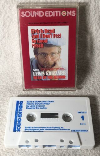 Elvis Is Dead.  By Lewis Grizzard - Rare Audiobook Cassette Read By Author 1987