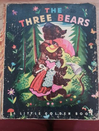 Rare Australian Edition: The Three Bears Little Golden Book.