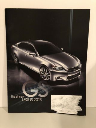 2013 Lexus Gs Sales Brochure Gs350 Gs450h Gs460 Very Rare Collectible
