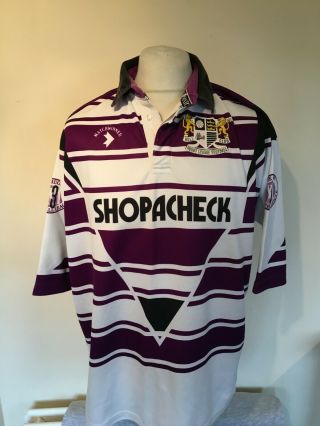 Vintage Rare Hull Fc 1992 - 93 Rugby League Away Alternative Shirt Xl Mens 46/48 "