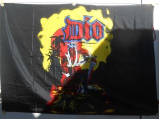 Dio Flag - Bandera/heavy Metal/trash/fan Club/black Sabbath/rainbow/elf/ultra Rare