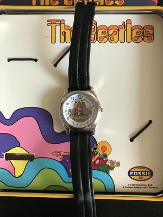 The Beatles Fossil Watch Yellow Submarine Numbered Ltd Edition Of 3000.  Rare 5