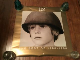 U2: Best Of 1980 - 1990,  Double Sided,  Promo Poster,  24 X 24 Rare