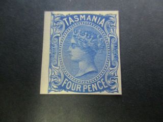 Tasmania Stamps: 4d Imperf Rare (c43)