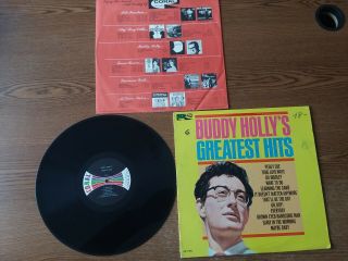 1967 Rare Very Good,  Buddy Holly Greatest Hits Crl 57492 & Sleeve Lp33