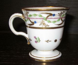 Rare Vieux Old Paris French Porcelain Ice Cup - Tasse a Glace 3
