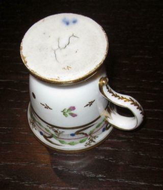 Rare Vieux Old Paris French Porcelain Ice Cup - Tasse a Glace 4
