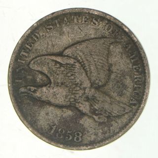 Crisp - 1858 - Flying Eagle United States Cent - Rare 962