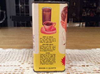 Rare,  Vintage 1950’s,  Cara - Instant Drink,  “Better N’ Chocolate”,  Tin 3
