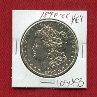 1890 Cc Morgan Silver Dollar 105453 Coin Us Rare Key Date
