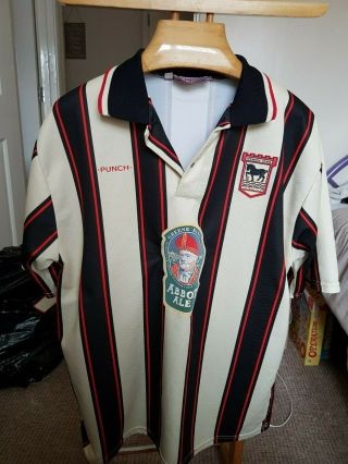 Rare Old Ipswich Town Away 1996 Football Shirt Size Xtr Large