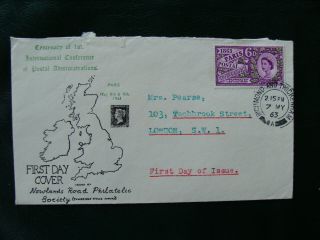 1963 Paris Conference (ord) F.  D.  C.  Rare Newlands Road Philatelic Society