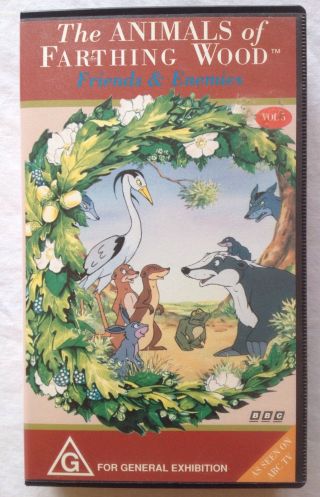 Animals Of Farthing Wood: Volume 5,  Friends & Enemies.  Vhs Video Tape Bbc Rare
