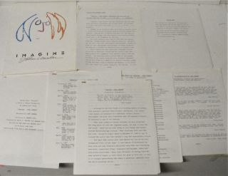 John Lennon Imagine Movie Press Kit Folder 1988 Warner Bros Rare Beatles