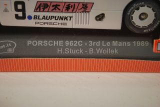 PORSCHE 962 LH - LeMans ' 89 - BNIB - and rare - Slot.  it - 1/32 3